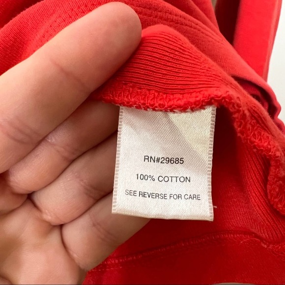 Pendleton Solid Red Long Sleeve Cotton Shirt Size Large - Picture 4 of 7